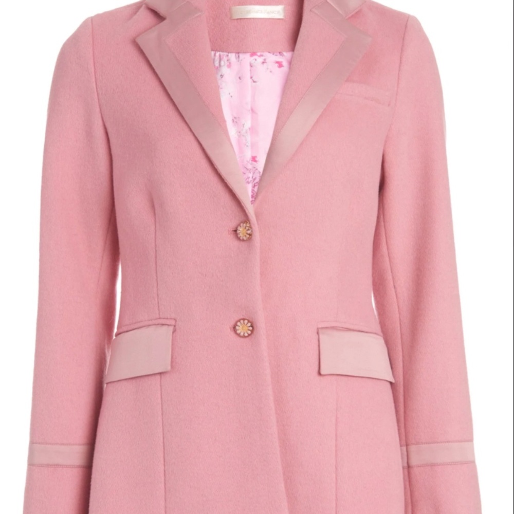 LoveShackFancy Powder Pink Lula Blazer